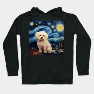 Maltese dog Night Hoodie